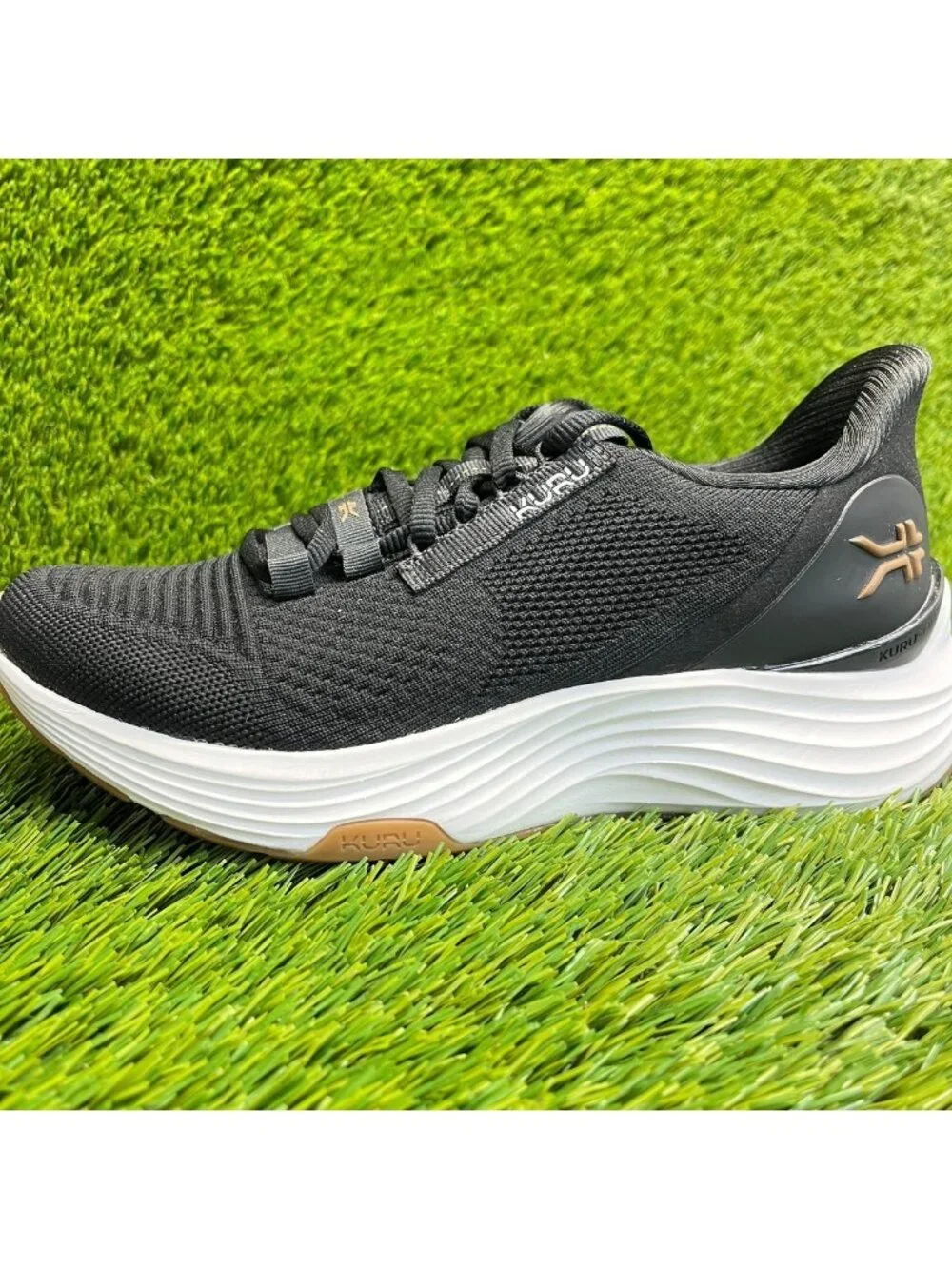 Kuru Atom 2 Womens Size 7 Black White Athletic Running Walking Shoes Sneakers_3